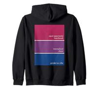 Bisexual Pride Peinture Couleur Swatch Humour Sweat à Capuche