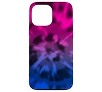 Bisexual Tie Teinture Boho Bi Pride Drapeau Couleurs Rose Coque pour iPhone 13 Pro Max