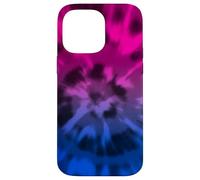 Bisexual Tie Teinture Boho Bi Pride Drapeau Couleurs Rose Coque pour iPhone 14 Pro Max