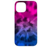 Bisexual Tie Teinture Boho Bi Pride Drapeau Couleurs Rose Coque pour iPhone 15