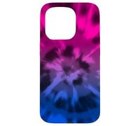 Bisexual Tie Teinture Boho Bi Pride Drapeau Couleurs Rose Coque pour iPhone 15 Pro
