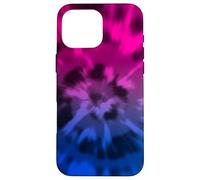Bisexual Tie Teinture Boho Bi Pride Drapeau Couleurs Rose Coque pour iPhone 16 Pro Max