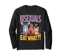 Bisexuals Eat What Humour Animal Amusant Manche Longue