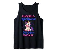 Bisexuals Like Unicorns Only More Magical Funny Bi Meme Débardeur
