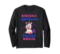 Bisexuals Like Unicorns Only More Magical Funny Bi Meme Manche Longue