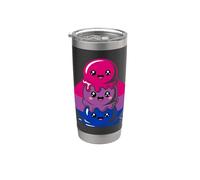 Bisexuel Cute Bi Pride Gobelet isotherme en acier inoxydable double paroi