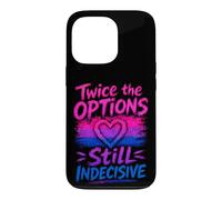Bisexuel drôle Deux Fois Plus d'options Coque pour iPhone 13 Pro