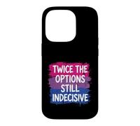 Bisexuel drôle Deux Fois Plus d'options Coque pour iPhone 14 Pro
