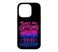Bisexuel drôle Deux Fois Plus d'options Coque pour iPhone 14 Pro