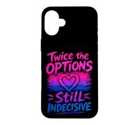 Bisexuel drôle Deux Fois Plus d'options Coque pour iPhone 16 Plus
