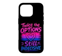 Bisexuel drôle Deux Fois Plus d'options Coque pour iPhone 16 Pro
