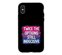 Bisexuel drôle Deux Fois Plus d'options Coque pour iPhone X/XS