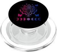 Bisexuel, Subtil, Bi Pride, LGBTQ, New Age, Lune et Cristaux PopSockets PopGrip pour MagSafe