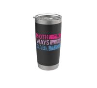 Bisexuel Vintage Both Ways Funny Bi Pride Gobelet isotherme en acier inoxydable double paroi