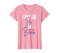 Bisexuelle Pride Drapeau Couleurs Je Mets Le Bi dans T-Shirt, Femme, Rose, M