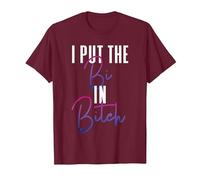 Bisexuelle Pride Drapeau Couleurs Je Mets Le Bi dans T-Shirt, Homme, Marron, M