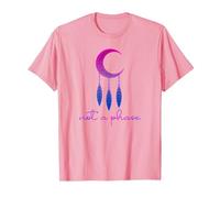 Bisexuels Célestes Spirituels Pas Une Phase Bi Pride Moon T-Shirt, Homme, Rose, S