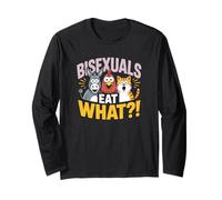 Bisexuels Funny Eat What Animals Gay Pride LGBTQ Manche Longue