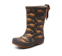 Bisgaard Basic Rubber Bottes de Pluie, Camel Dinosaures, 32 EU Large