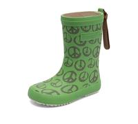 Bisgaard Bottes de pluie tendance unisexes pour enfant, Peace On Earth Grass, 34 EU
