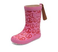 Bisgaard Bottes de pluie tendance unisexes pour enfant, Peace On Earth Pinky, 30 EU