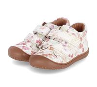 Bisgaard Chaussons à scratch/chaussures de marche pour filles HALE V Blanc Cuir lisse Imprimé FleurTaille:22