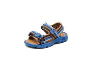 BISGAARD Chaussures ouvertes 'Nico' camel / bleu cobalt / bleu clair / marron, Taille 25