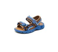 BISGAARD Chaussures ouvertes 'Nico' camel / bleu cobalt / bleu clair / marron, Taille 28