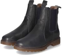 Bisgaard Enfants Chelsea Boots/ Bottines d'hiver NEEL LAMB Bleu foncé Cuir lisse Taille : 33