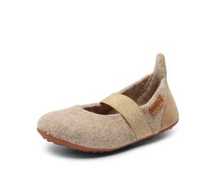 Bisgaard Garçon Fille Ballet Wool Flat, Nougat, 25 EU