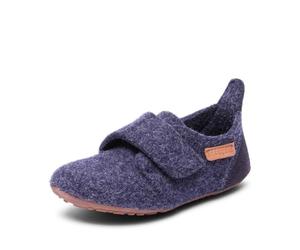 Bisgaard Hausschuhe-"Wool Velcro", Mocassins Mixte Enfant, Bleu (20 Blue), 35 EU