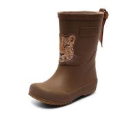 Bisgaard Mixte bébé Basic Rubber Bateau de Pluie, Marron/Jaune, 24 EU