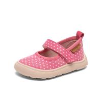 Bisgaard Mixte Enfant Barefoot Ballet Mocassin, Pois Roses, 8.5 UK