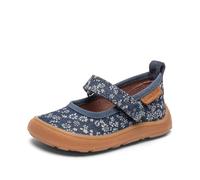 Bisgaard Mocassins de ballet pieds nus pour fille, Fleur sauvage bleue, 30 EU