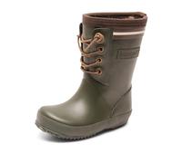 Bisgaard Rubber Boot - Lace Thermo Botte de pluie Mixte enfant, Vert, 39 EU
