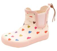 Bisgaard Sko A/S. Bisgaard Barefoot Rubber Bottes de Pluie, Motif Amour, 22 EU Large