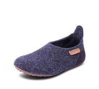Bisgaard Unisex Basic Wool Chaussons Bas, Blue, 31 EU