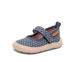 Bisgaard Unisexe Barefoot Ballet Mocassin, Navy Dots, 28 EU