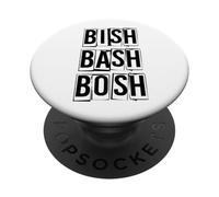 Bish Bash Bosh pas de bruit PopSockets PopGrip Adhésif