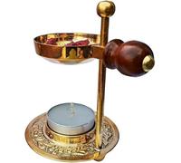 BishtHub Brûleur d'encens en résine Dhoop Dhuni - Porte-encens Sambrani Dhoop pour la maison et le temple - 12,7 cm de hauteur (environ)
