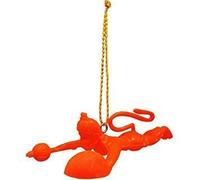 BishtHub Statuette Orange Flying Lord Hanuman Ji Idol voiture à suspendre au mur et à la porte