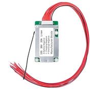 Bisida BMS 10S 36 V 20 A Carte de protection au lithium PCB avec câble d'équilibre et NTC, port divisé, dix fonctions de protection, système de gestion de batterie lithium-ion, Li-Ion BMS