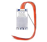 Bisida BMS 13S 48 V 30 A Carte de protection au lithium PCB avec câble d'équilibrage et NTC, port divisé, dix fonctions de protection, système de gestion de batterie lithium-ion, Li-Ion BMS