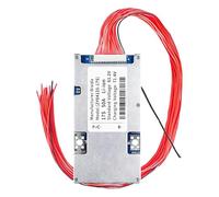 Bisida BMS 17S 61,2 V 50 A Carte de protection au lithium PCB avec câble d'équilibre et NTC, connexion commune, dix fonctions de protection, système de gestion de batterie lithium-ion, BMS