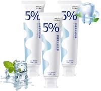 Bisindole Lot de 3 dentifrices réparateurs, protège les gencives et répare les dents endommagées, dentifrice éclaircissant et détachant, haleine fraîche, 100 g