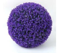 BISISO Boules de plantes artificielles, boules de gazon artificiel, boules de buis, en plastique, couleurs résistantes, conviennent pour les mariages, la décoration intérieure et extérieure (40 cm, D)