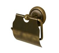 Bisk Deco 00403 Porte Rouleau pour Papier Toilette en Laiton Antique 11,5 x 8,5 x 13,5 cm