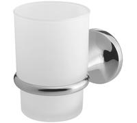 BISK Ontario gobelet pour brosse à dents blanc-chrome 00226
