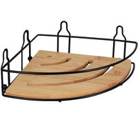 BISK Umbra étagère d’angle 19.5 cm noir-bois 08165