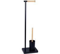 BISK Umbra support avec brosse wc noir-bois 08168